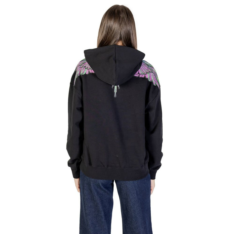 County of Milan Black Cotton Hoodie - Model 25ICM30002