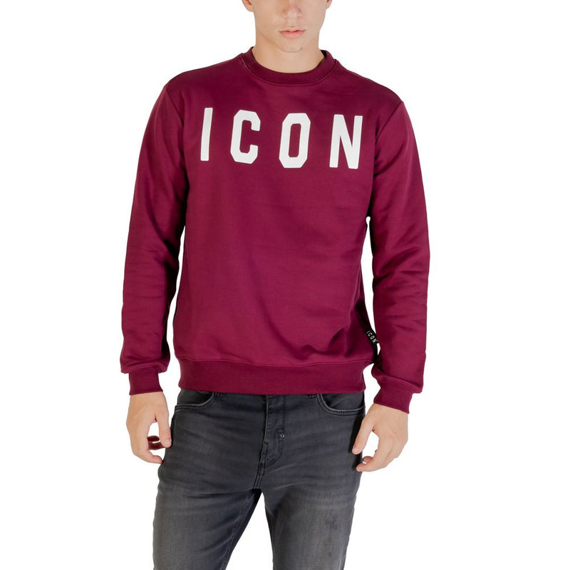 Icoon Bordeaux Katoenen Sweatshirt