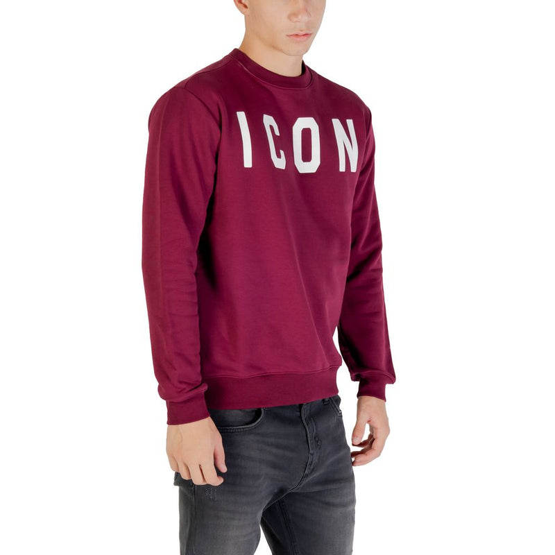 Icoon Bordeaux Katoenen Sweatshirt