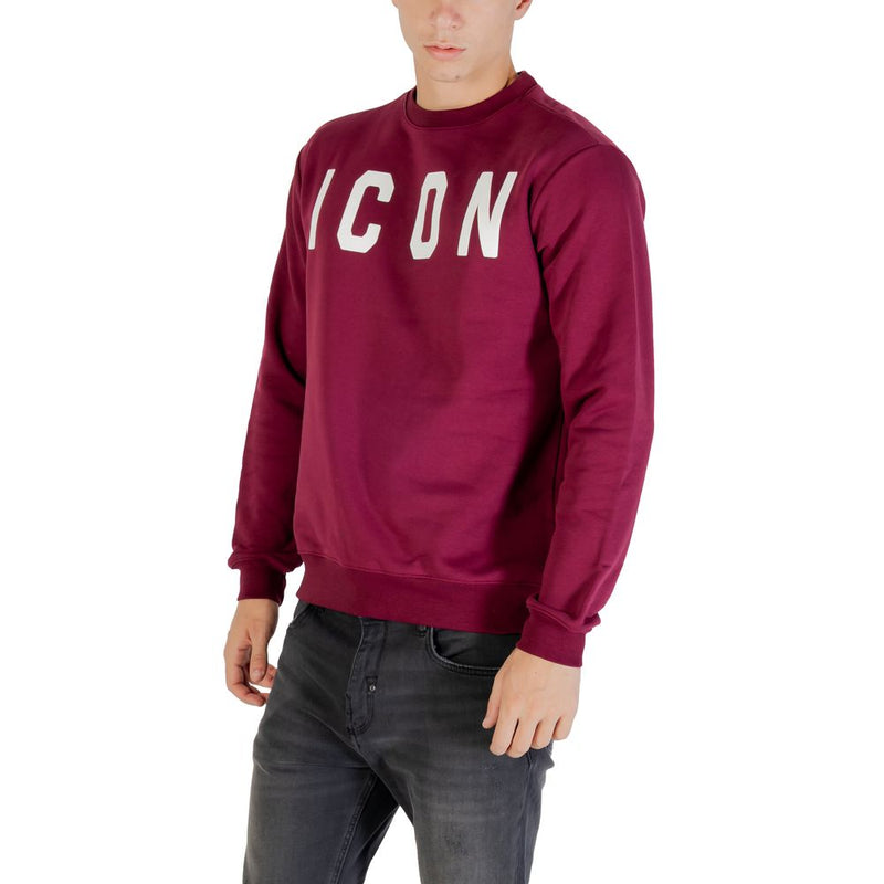 Icoon Bordeaux Katoenen Sweatshirt