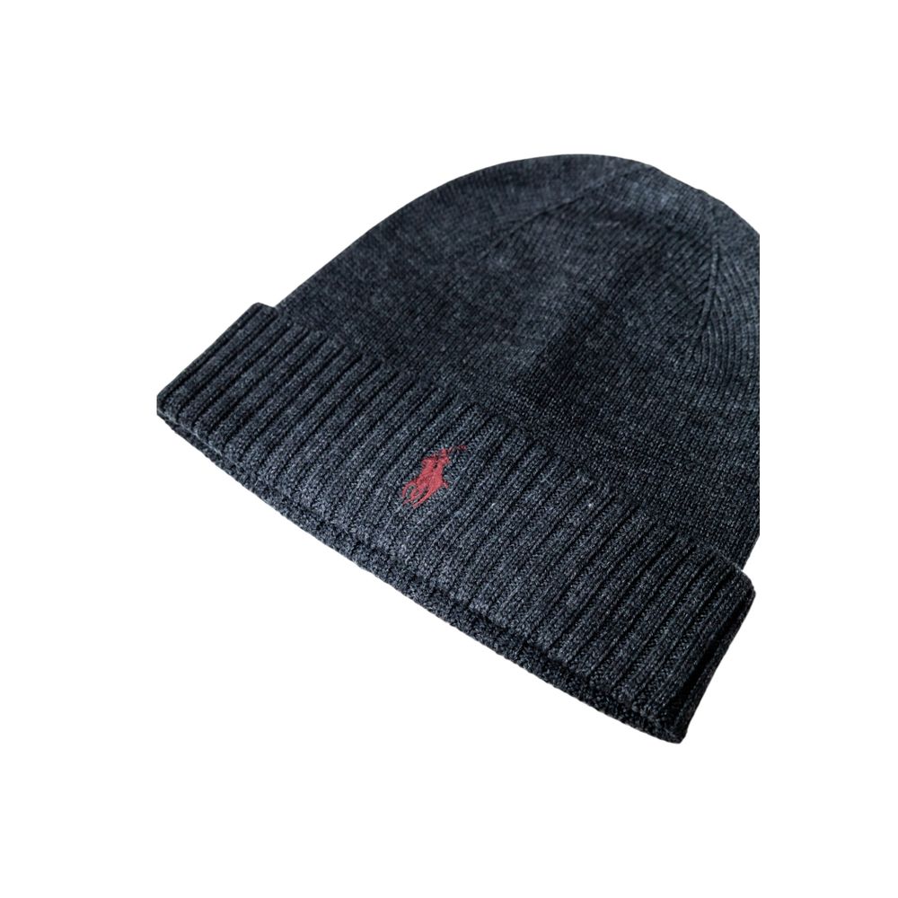 Casquette en laine grise Ralph Lauren