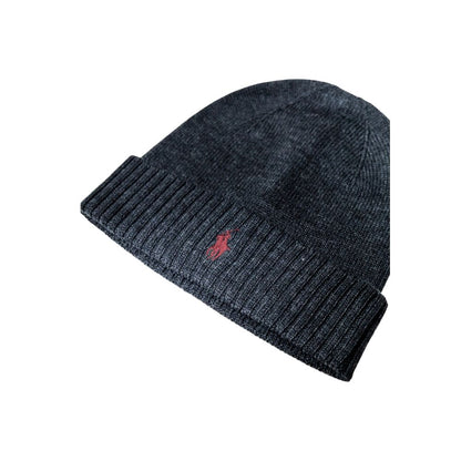 Casquette en laine grise Ralph Lauren