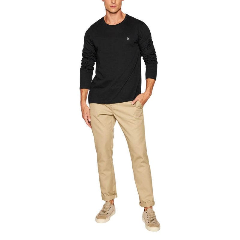 Ralph Lauren Zwart Katoenen T-shirt met lange mouwen