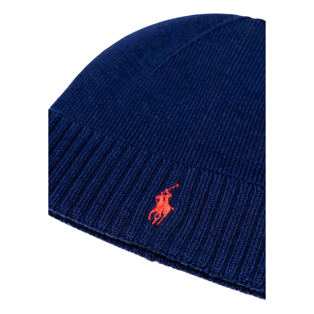 Casquette Ralph Lauren en laine bleue (casquette de baseball)