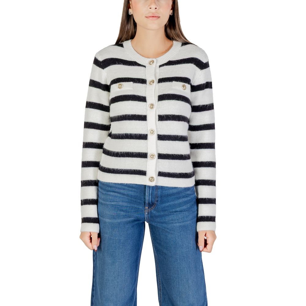 Morgan De Toi White Marabou Cardigan for Women - Model 252-MROXA