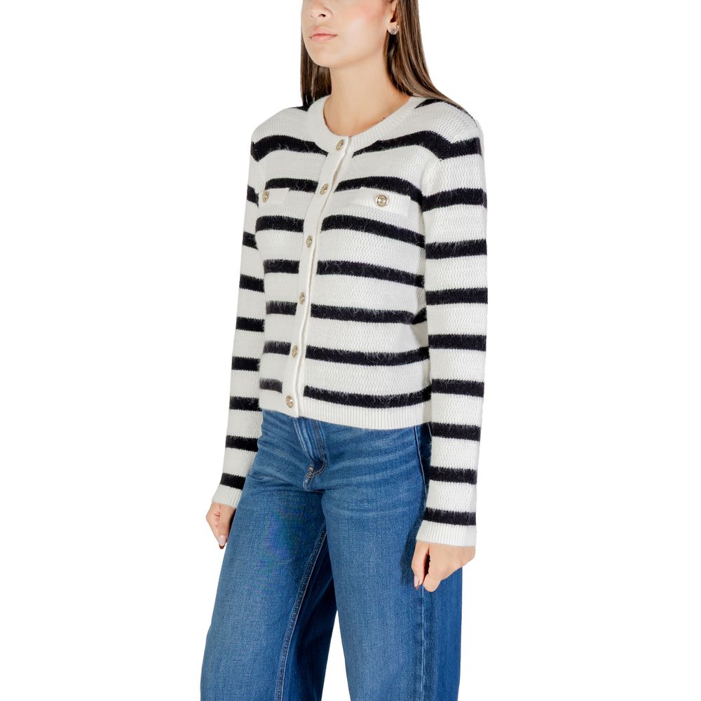 Morgan De Toi White Marabou Cardigan for Women - Model 252-MROXA