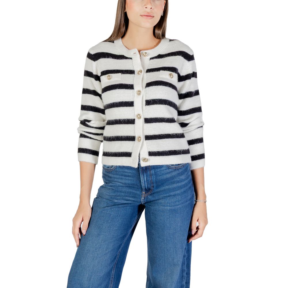 Morgan De Toi White Marabou Cardigan for Women - Model 252-MROXA