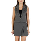 Only ONLSULAJMA Gray Recycled Polyester Waistcoat for Women