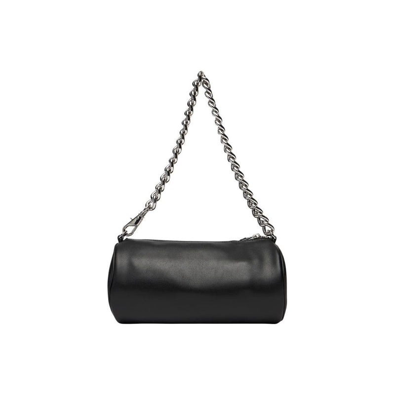 Tommy Hilfiger Jeans TJW Chain Shoulder Bag - Black Eco-Leather