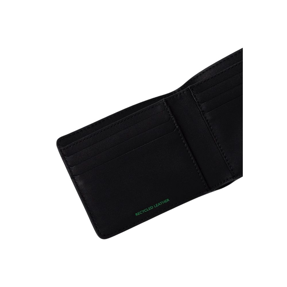 Portefeuille en cuir noir Tommy Hilfiger Jeans