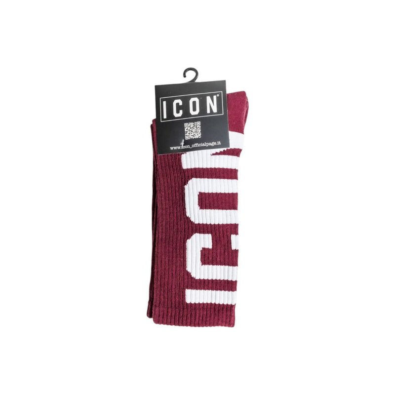 Icon Bordeaux Cotton Socks - Stylish Comfort for Everyday Use