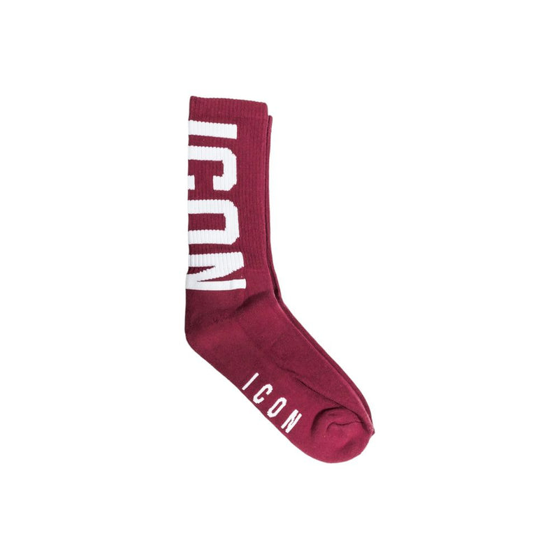 Icon Bordeaux Cotton Socks - Stylish Comfort for Everyday Use