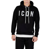 Icon Black And White Cotton Hoodie for Men