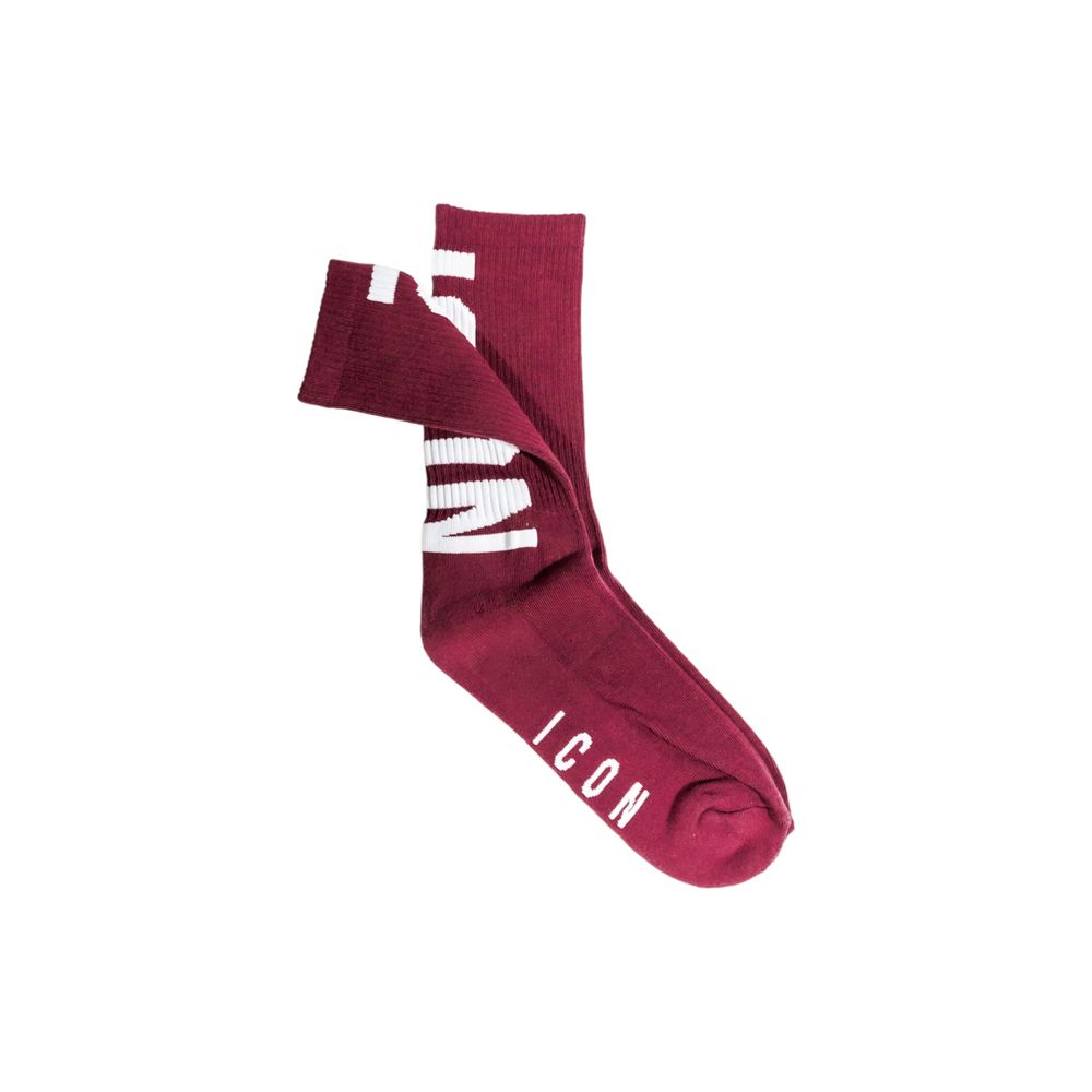 Icon Bordeaux Cotton Socks - Stylish Comfort for Everyday Use