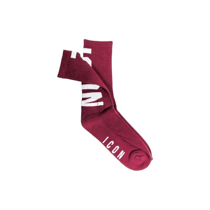 Icon Bordeaux Cotton Socks - Stylish Comfort for Everyday Use