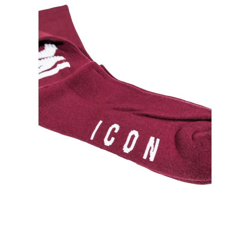 Icon Bordeaux Cotton Socks - Stylish Comfort for Everyday Use
