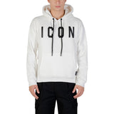 Hoodie Icon ICUF2W6F005 Noir et Blanc en Coton