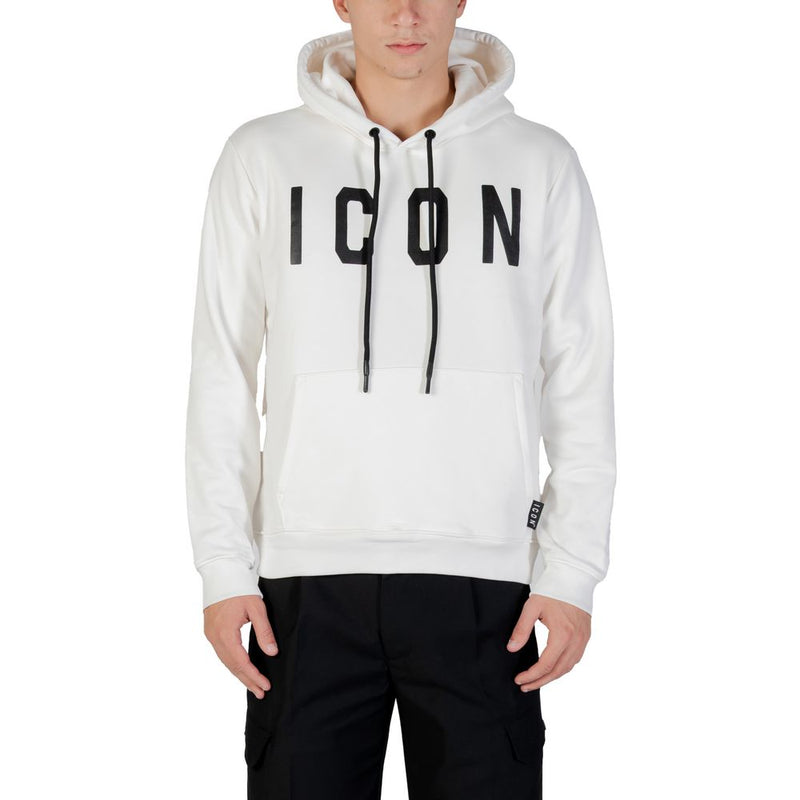 Icoon Zwart-Witte Katoenen Hoodie
