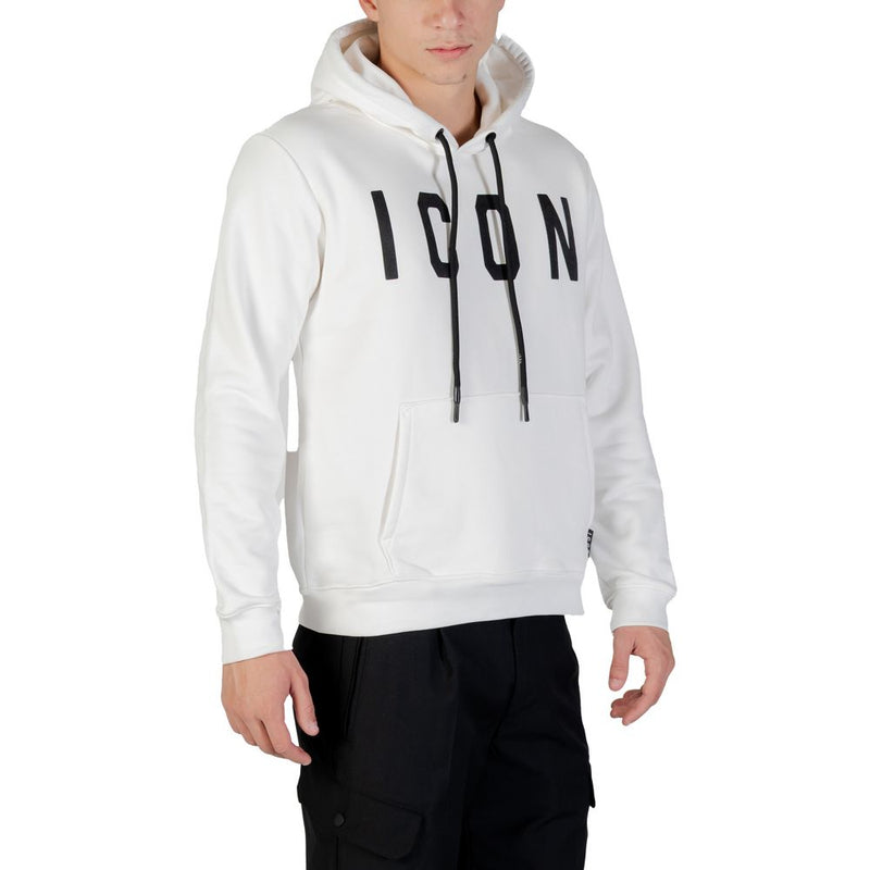 Icoon Zwart-Witte Katoenen Hoodie