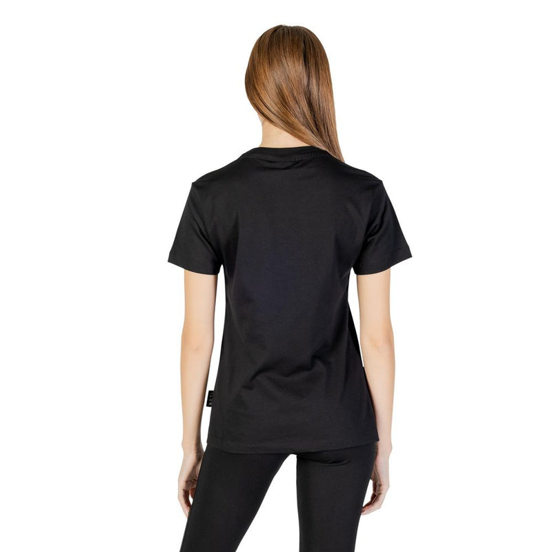 T-shirt en coton noir Icon ICDF2W6T001 pour femmes