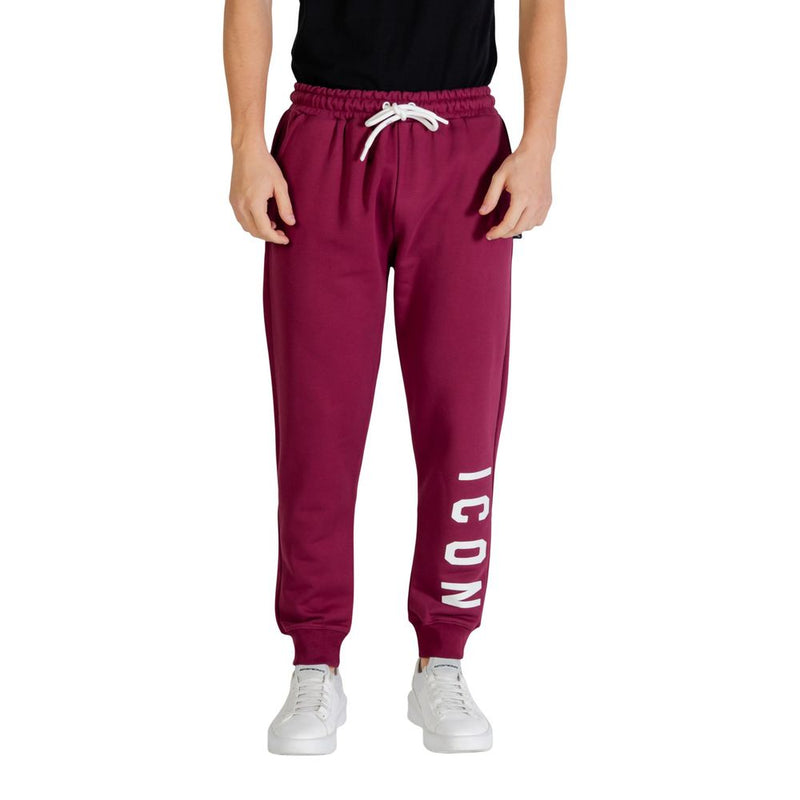 Icon Bordeaux Cotton Joggers (Workout Pants) - Comfort & Style