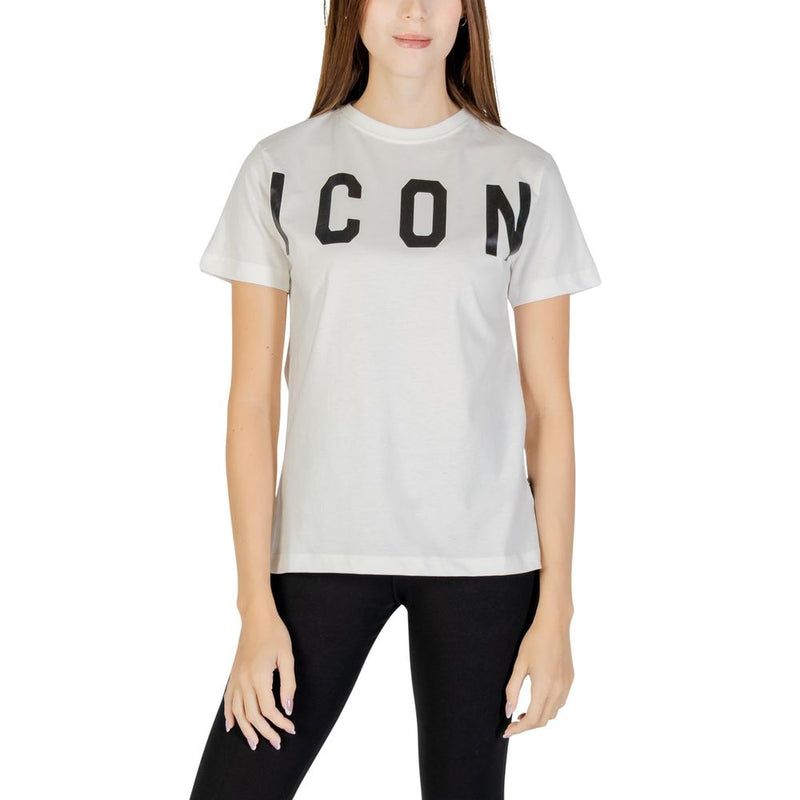 Icon Cream Cotton T-Shirt for Women - Stylish & Comfortable