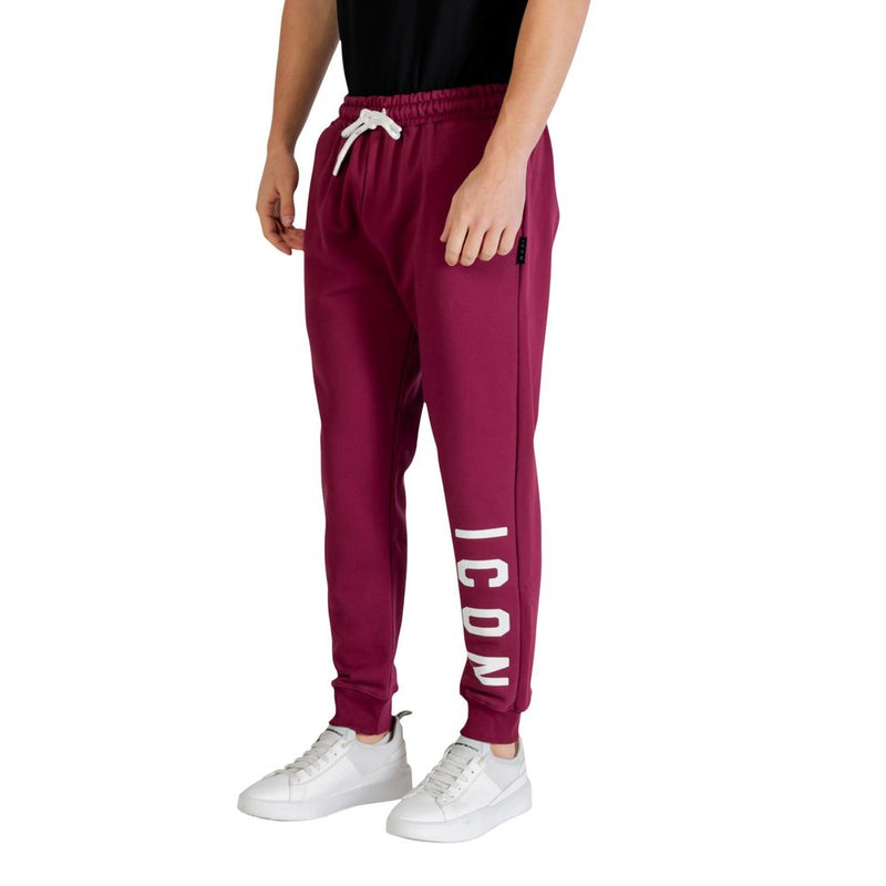Icon Bordeaux Cotton Joggers (Workout Pants) - Comfort & Style