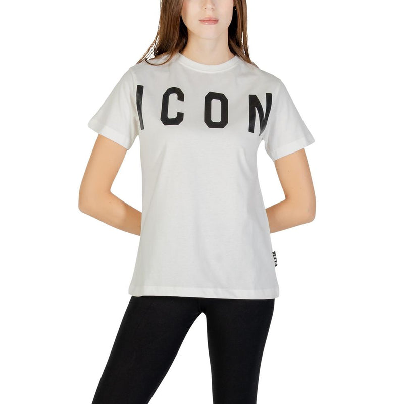 Icon Cream Cotton T-Shirt for Women - Stylish & Comfortable