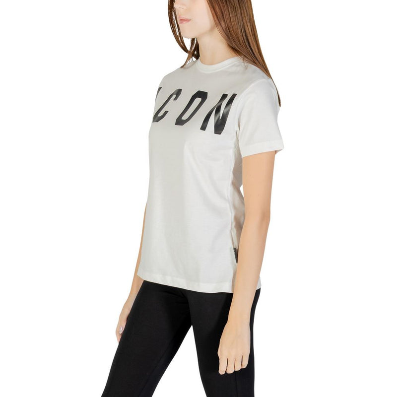 Icon Cream Cotton T-Shirt for Women - Stylish & Comfortable