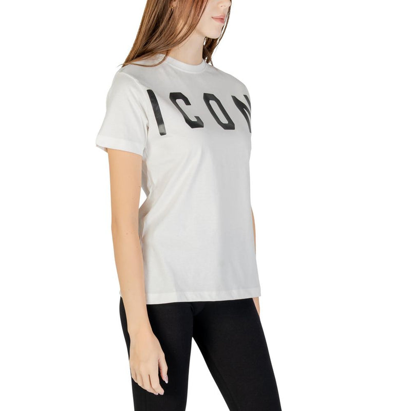 Icon Cream Cotton T-Shirt for Women - Stylish & Comfortable
