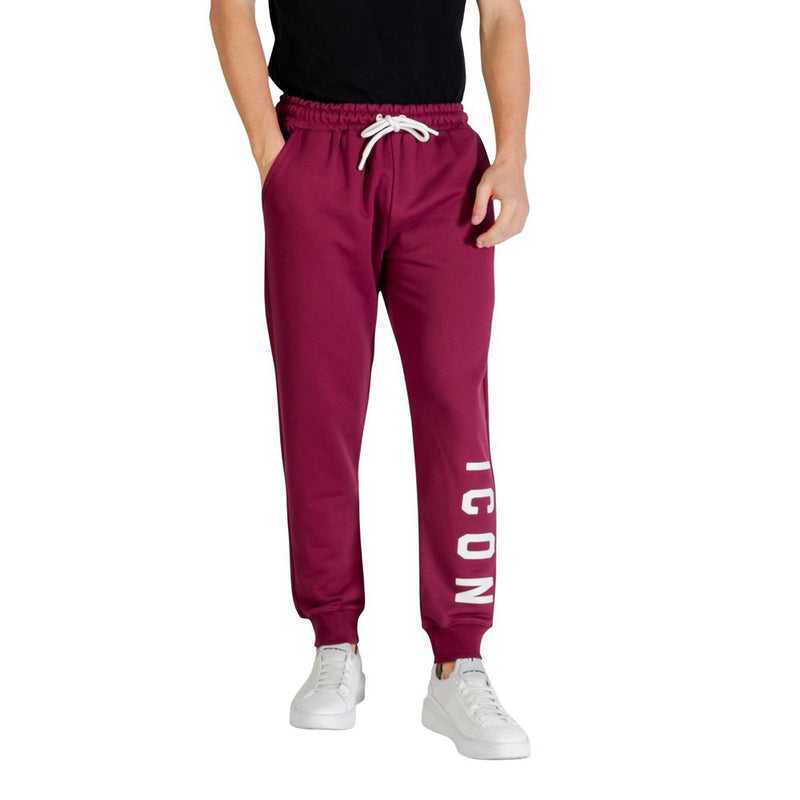 Icon Bordeaux Cotton Joggers (Workout Pants) - Comfort & Style