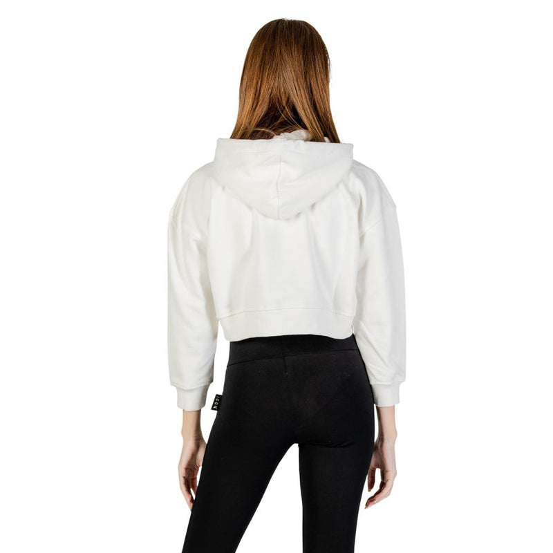 Icon Cream Cotton Hoodie - Stylish and Comfortable for Women