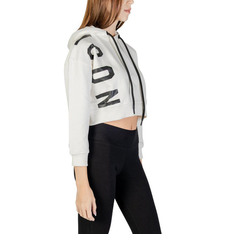 Icon Cream Cotton Hoodie - Stylish and Comfortable for Women
