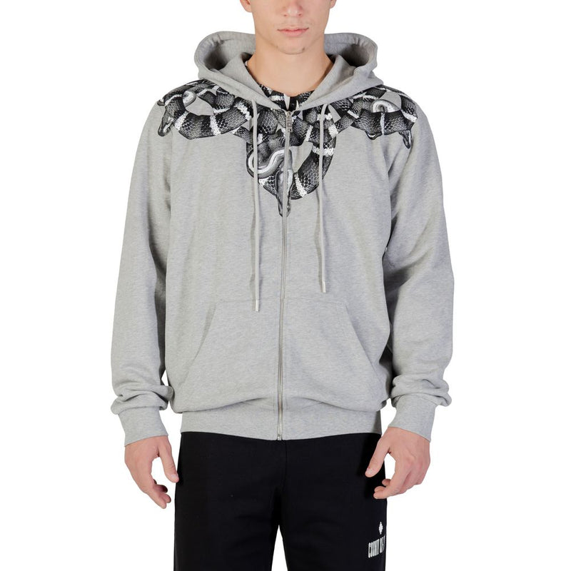 County of Milan Gray Cotton Hoodie F5CAMAHS042