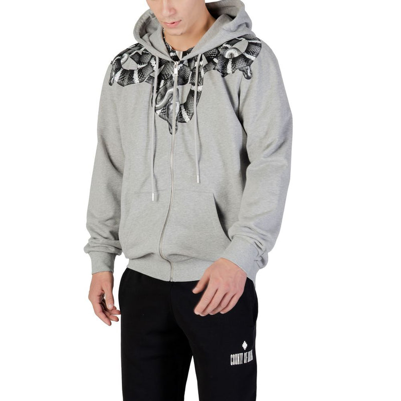 County of Milan Gray Cotton Hoodie F5CAMAHS042