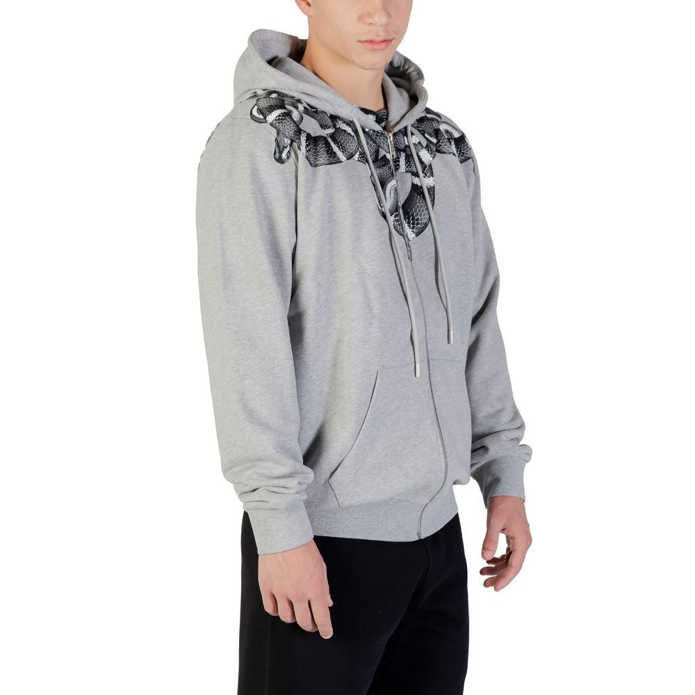 County of Milan Gray Cotton Hoodie F5CAMAHS042