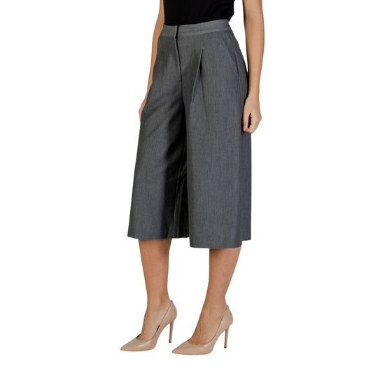 ICHI IHFILANO Gray Cropped Pants for Women
