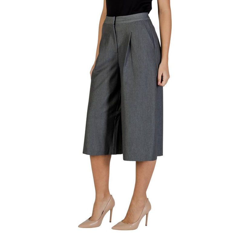 ICHI IHFILANO Gray Cropped Pants for Women - Stylish & Comfortable