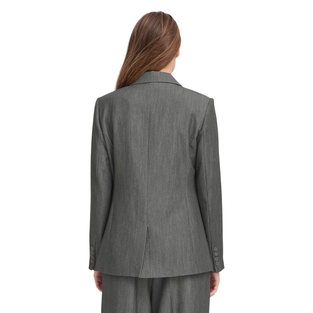 ICHI IHFILANO Gray Polyester Blazer for Women