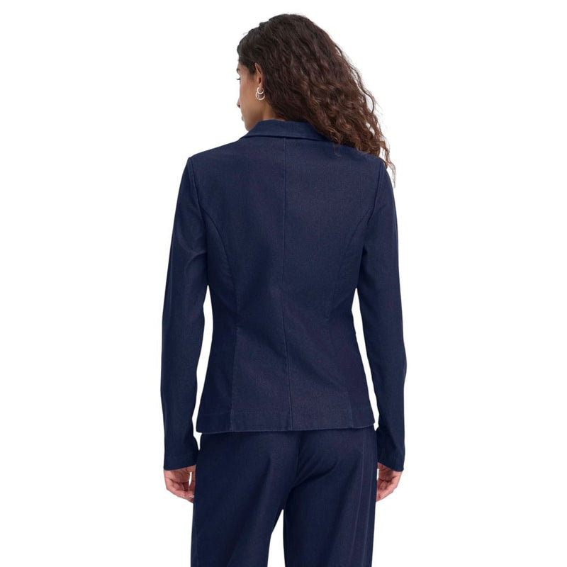ICHI IHKATE DENIM BL 20122944 Blue Cotton Blazer for Women