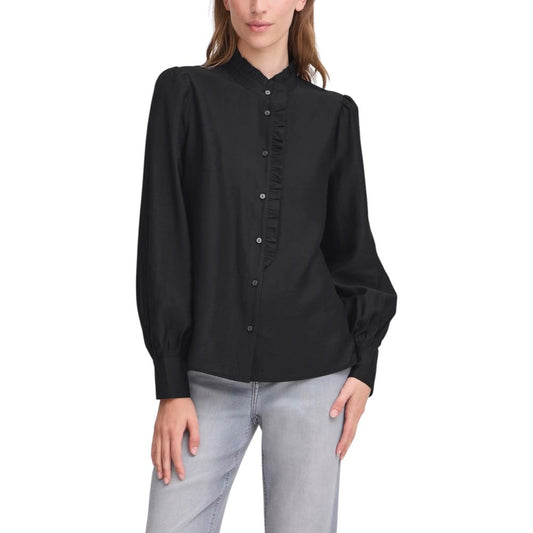 ICHI IHKARLANI SH 20121887 Blouse Noire en Viscose