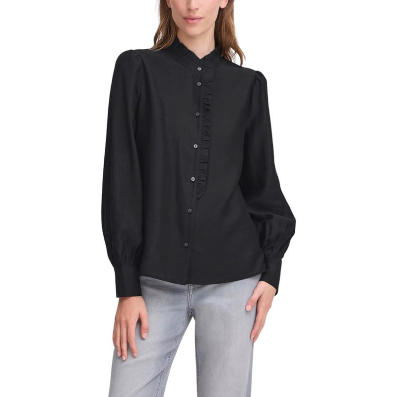 ICHI IHKARLANI Black Viscose Blouse for Women - Elegant & Versatile