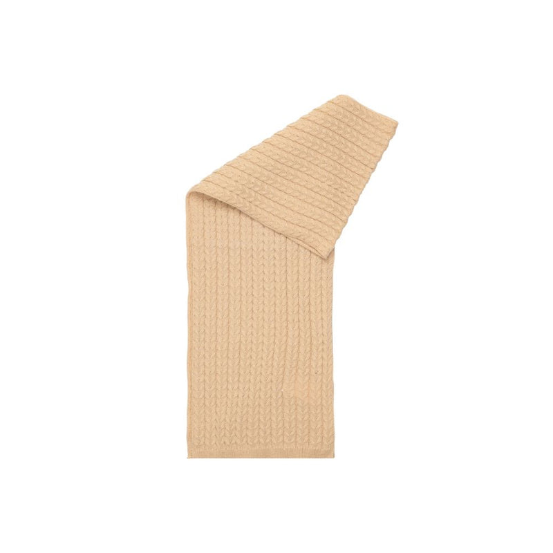 Only ASMIN Beige Cable Knit Scarf for Women