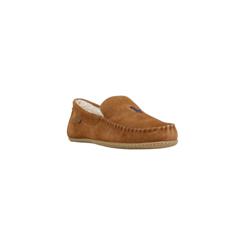 Ralph Lauren Collins Brown Suede Leather Slippers for Men