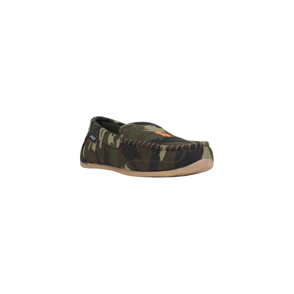 Ralph Lauren Declan Green Textile Slippers for Men