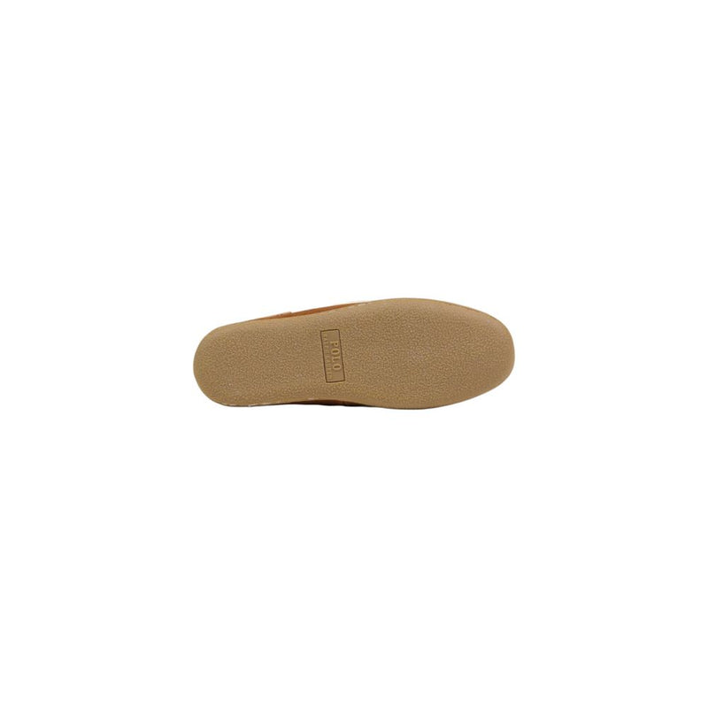 Ralph Lauren Brown Suede Leather Slippers for Women