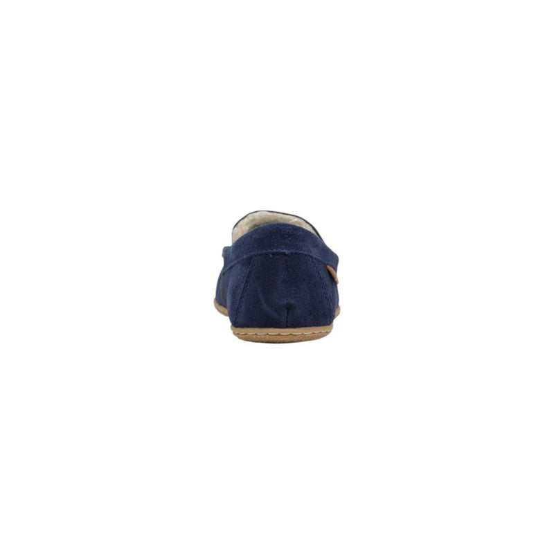 Ralph Lauren Collins Bear Blue Suede Leather Slippers