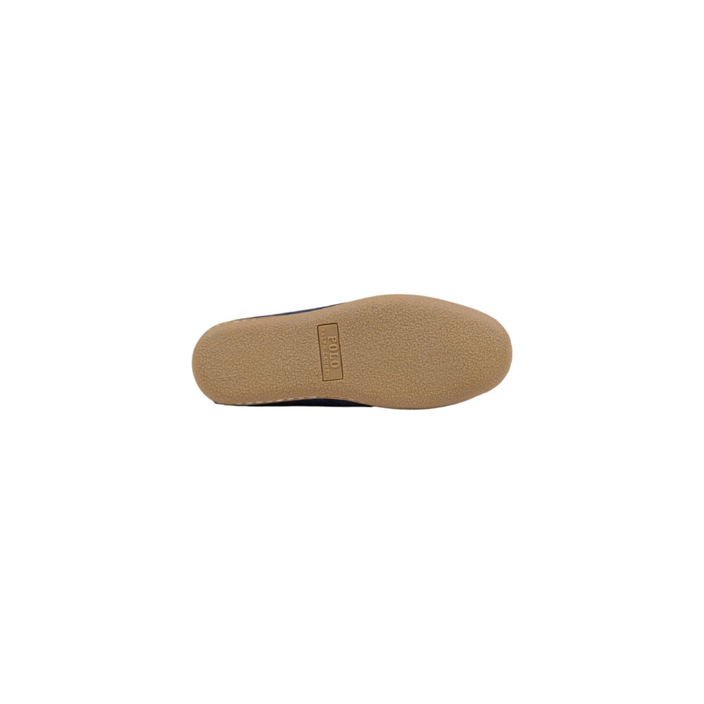 Ralph Lauren Collins Bear Blue Suede Leather Slippers
