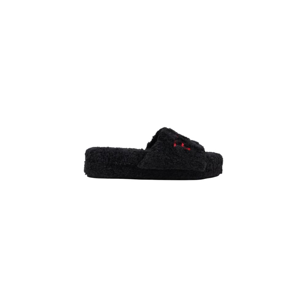 Ralph Lauren Black ROBIN PLATFORM Slippers for Women