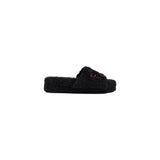 Ralph Lauren Black ROBIN PLATFORM Slippers for Women
